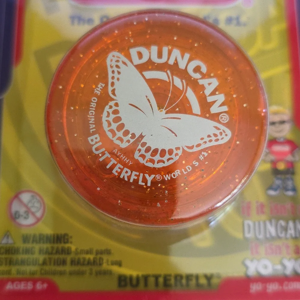 Duncan Yo-Yo Butterfly Original 2-Pack Red And Orange, Ages 6+